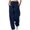 Dark Blue, variant on pstuiky Sweatpants for Women, Solid Color Loose Long Pants Simple Activewear for Women Holiday Gifts Army Green L