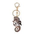 thumbnail image 1 of Llavero con caballito de mar brillante y cierre de langosta., 1 of 7