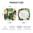thumbnail image 5 of Fuzoiu Tropical Floral Jungle Print Square Cushion Cover,Couch Cushion Covers, Stretch Seat Slipcover for Dining Chairs, Banquets, and Home Decor-Four Pieces, 5 of 7