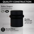 thumbnail image 5 of Design House 2-Pack Modern Cylindrical Floor Mounted Door Stops with Rubber Bumper, Matte Black, 5 of 15