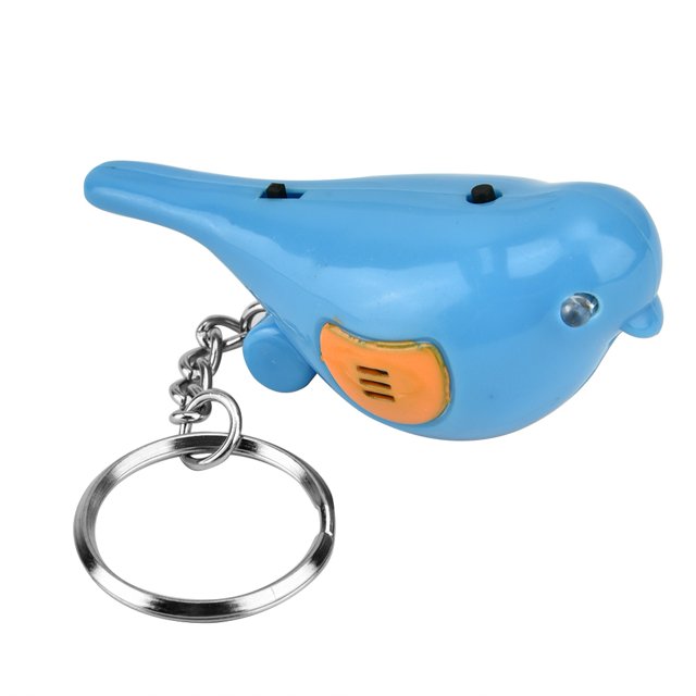 Key Finder, Bird Key Finder, LED Whistle Key Finder Intelligent Voice Control Keychain With Battery for Find Key
