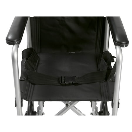 Drive Medical Lightweight Transport Wheelchair, 17" Seat, Silver
