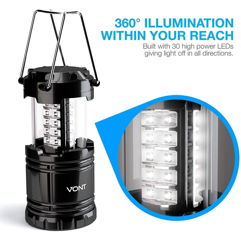 Vont 4 Pack LED Camping Lantern, LED Lantern, Suitable for