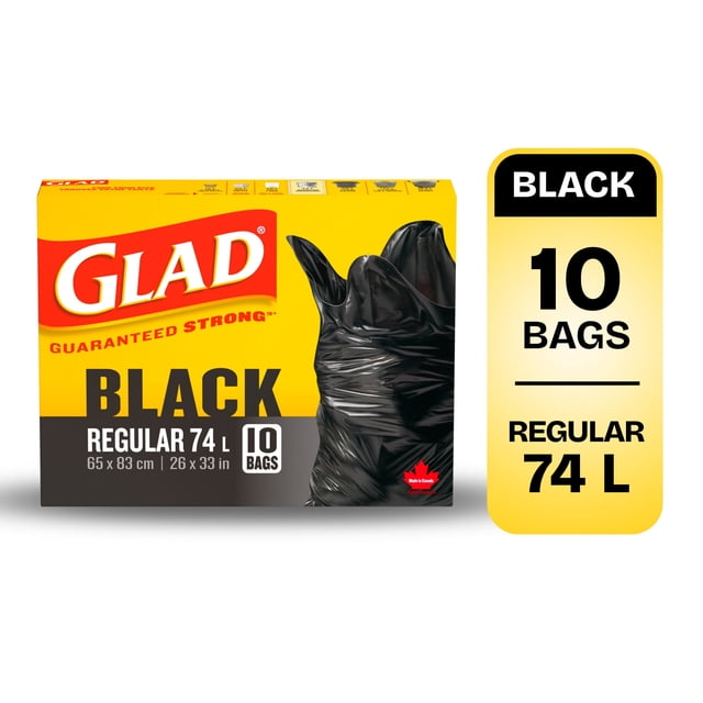 Glad® Sacs à Ordures Easy-Tie® - Régulier