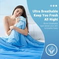 thumbnail image 5 of Aship Cooling Comforter King Size, Gradient Dual-Sided Q-Max>0.5 Arc-Chill Summer Comforter, Breathable Skin-Friendly Cooling Quilt for Hot Sleepers 90" x 108" Blue, 5 of 8