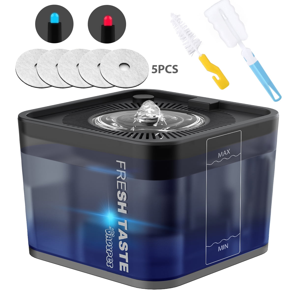 Dadypet 2.5L Automatic Pet Water Fountain Silent Drinking Electric