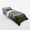 thumbnail image 2 of Ambesonne East Bedding Set 3 Pcs, Ornate Northern Palace, Twin, White Green Blue, 2 of 2