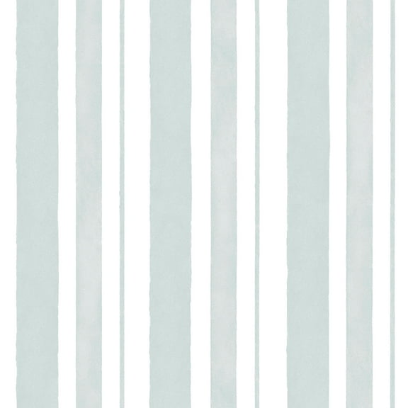 Rachel Ashwell Watercolour Stripe Blue Wallpaper