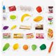 thumbnail image 2 of Kids Large Supermarket Shopping Cart Trolley Push Car Toys Basket Simulation Fruit Food Pretend Play House Girls Toy heqiyong toy, 2 of 2
