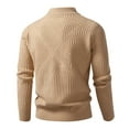 thumbnail image 2 of Betivan Mens Cardigan Sweater Full Zip Cable Knitted Stand Collar Cardigan Casual Long Sleeve Sweaters for Daily Wear, Work, Outdoor, 2 of 7