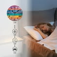 thumbnail image 4 of Non-Ticking Silent Clock Battery Operated Analog Clcok Round Wall Clocks Decorative for Living Room-Colorful Wooden Illustration(12inch), 4 of 4