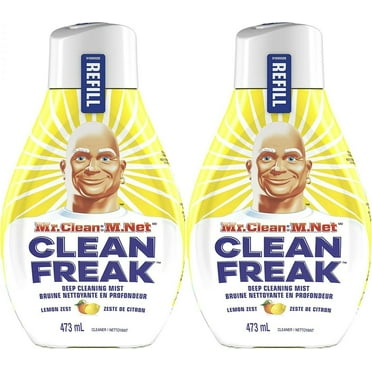 2 Mr. Clean Clean Freak Lemon Zest Deep Cleaning 16 oz Pack of 2 Stainless Steel Cleaners