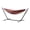 Red, variant on TidBay Basics Double Hammock with Space Saving Metal Stand, Indoor Hammock Stand with Carrying Bag, Strong Load-Bearing, Striped Print