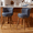 Navy, variant on HomeZeer 24" Bar Stools Set of 4, Counter Height Bar Stools with Curved Back Swivel Barstools Pub Chairs with Wood Legs, White