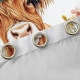 thumbnail image 4 of Erosebridal Cute Highland Cow Curtains Pack of 2 (42x84 Each),Cartoon Animal Colorful Flower Print Curtains Blackout For Boys Kids, 4 of 7