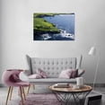 thumbnail image 5 of HFDF Pebble Beach Golf Course Canvas Wall Art for Livg Room Bedroom Bathrooom Home Decorations California Coastal Golf Course Picture Poster Artwork Ready to Hang 10x8inch Unframed, 5 of 6