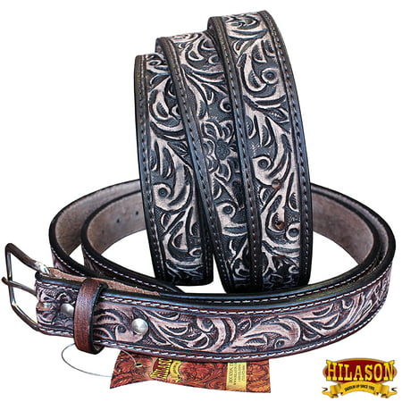 Leather Gun Holster Belt Antique Brown Hand Made Heavy Duty (Best Way To Sell Antique Guns)