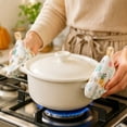 thumbnail image 5 of YingYouFu 2PC Triangles Pot Holders Cover 2 In 1, Heat Resistant Silicone Pot Lid Handle Grip, Non-Slip Kitchen Oven Mitt for Cast Iron Casserole Saute Pan, 5 of 6