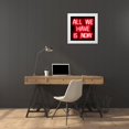 thumbnail image 3 of Carr, Hailey 15x15 White Modern Wood Framed Museum Art Print Titled - Neon All We Have Is Now RB, 3 of 4