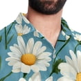 thumbnail image 5 of Daisy Men's Short Sleeve Beach Shirts Hawaiian Button Down Casual Summer Printed Unisex Top, 5 of 6