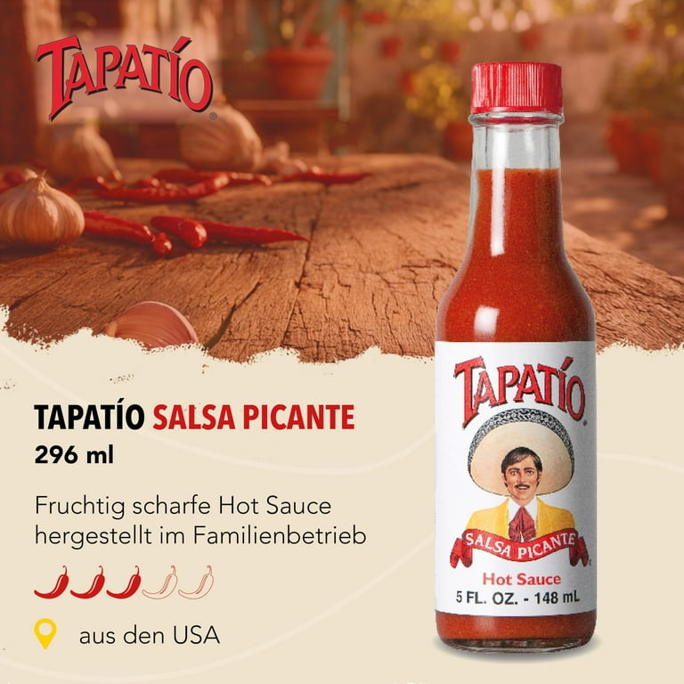 Tapatio Salsa Picante Hot Sauce, Medium Heat, Non Fat, Zero
