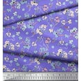thumbnail image 2 of Soimoi Rayon Crepe Fabric Artistic Floral Decor Fabric Printed Yard 46 Inch Wide, 2 of 5