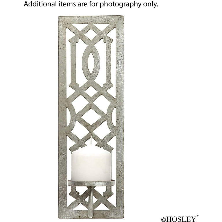 Silver sale candle sconces