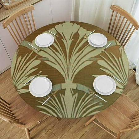 

Sheronv Art Deco Painting Round Table Cover Stain Resistant Washable Indoor Outdoor Tablecloth Kitchen Dining Wedding Parties 100% Polyester Fiber Home Kitchen Outdoor Decoration Fitted 31 -35
