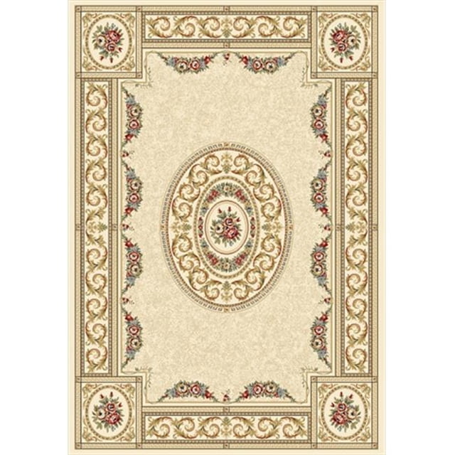 Dynamic Rugs AN46572266464 Ancient Garden 3 ft. 11 in. x 5 ft. 7 in. 57226-6464 Rug - Ivory