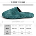 thumbnail image 2 of Hearts Texture House Slippers for Woman Men Warm Fannel Slipper Non-Slip TPR Slides Slippers 13-14, 2 of 8