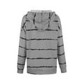 thumbnail image 5 of Aayomet Zip Up Hoodie Sweatshirts Long Zip Hoodie Full Womens Sleeve Coat Striped Lightweight Crewneck Sweatshirts Gray,S-5XL, 5 of 5
