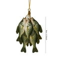thumbnail image 3 of DAMAI Fishing Lover’s Christmas Ornament, Realistic Stringer of Fish Ornament,Lifelike Fish Bundle Holiday Tree Decoration, Outdoor-Themed Hanging Ornament for Fishermen and Nature Enthusiasts, 3 of 3