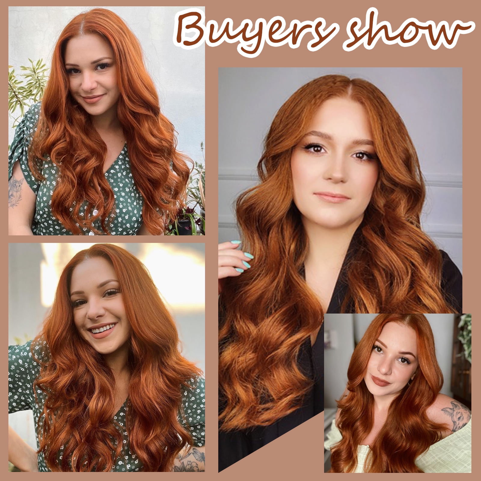MORICA Clip in Hair Extension 20 Inch 6PCS Natural Long Wavy Curly Hairpieces for Women Thick Synthetic Fiber Double Weft Hair Full Head