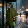 thumbnail image 3 of TIELUTT Poncho de Pluie d'Urgence pour Aventures en Plein Air et Préparation aux Catastrophes Sac de Lancer Réutilisable Léger Épingle de Récompense de Sauvetage Attache de Natation avec Bâton Anneaux de Natation pour Adultes le Divorceur de Sauvetage, 3 of 7