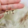 thumbnail image 5 of Little Critterz Jewelry Bumblebee Bird Insects Pendent - Hand-painted Decorative Figurine French Hooks - Porcelain Earrings Jewelry, 5 of 5