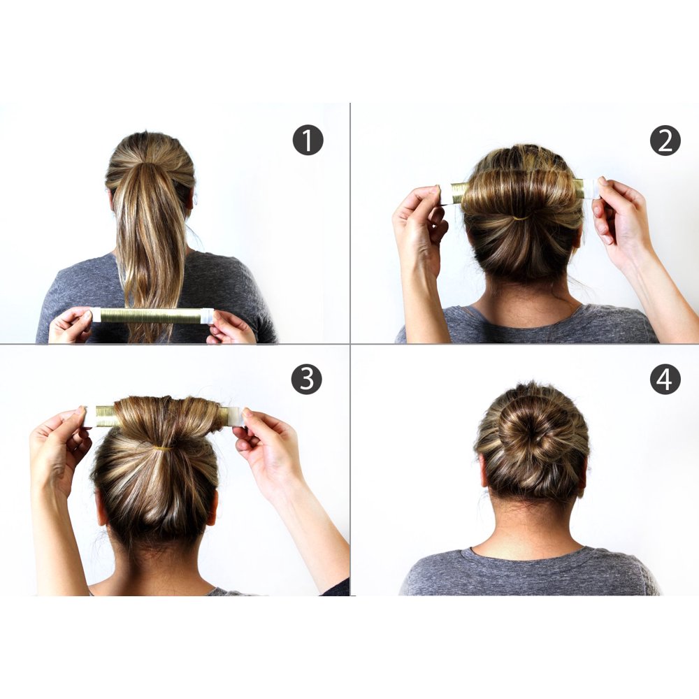 3 Piece Beauty Hair Bun Maker, Magic Bun Shape Donut Hair Styling