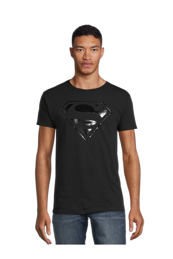 Men's & Big Men's Graphic Tee Shirt Tonal Superman Logo, Sizes S-3XL