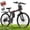Red, variant on 26" Electric Bike for Adults, Folding Electric Mountain Bike, Peak 750W Motor, 48V 374.4Wh Battery, up to 20 mph 50 Miles, 7 Speed Gears, UL2849(Red)