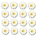 thumbnail image 3 of 12pk White Blossom Daisies Edible Sugar Decoration Toppers for Cakes Cupcakes Cake Pops, 3 of 3