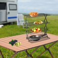 thumbnail image 5 of 4-Tier Collapsible Cooling Rack, Black Grilling Drying Rack, Tabletop Cooling Rack for Outdoor Picnics, 5 of 11