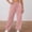 Pink, variant on DuoJiaJ Women's High Witdth Comfort Knit Joggers With Drawstring And Pockets Relaxed Fit High Witdth Waistband Casual Pants For Everyday Wear Women's Wide Leg Pants Beige L