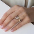 thumbnail image 2 of Gold Plated Alloy Diamond Ring With Two Color Inlay For Women Size 5 6 7 8 9 10 11 With Sparkle Finish Now For, 2 of 4