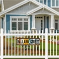 thumbnail image 2 of Wall Decor 16*4 Inches "BALLARD STREET" "Color Symbol" "Road Accent" Living Room Bar Fence Durable Construction, 2 of 4