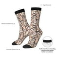 thumbnail image 4 of Yiaed Cute brown sloth monkey Print Great elasticity Crew Socks Sports socks for Men and Women, 4 of 6