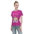 thumbnail image 4 of T-Shirt Basique à Manches Courtes pour Femmes Sailor Moon Lièvre Lunaire, 4 of 6