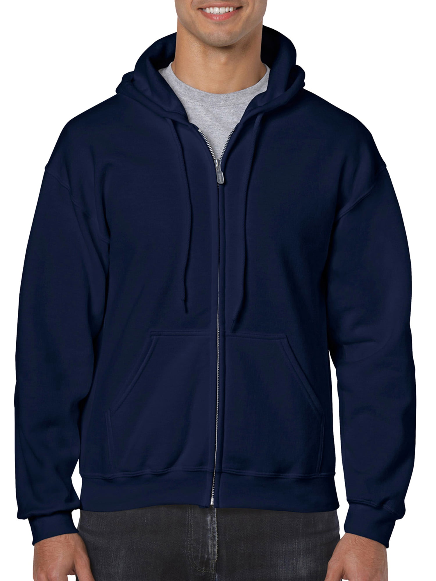 Gildan - Gildan Men's Fleece Zip Hooded Sweatshirt - Walmart.com ...
