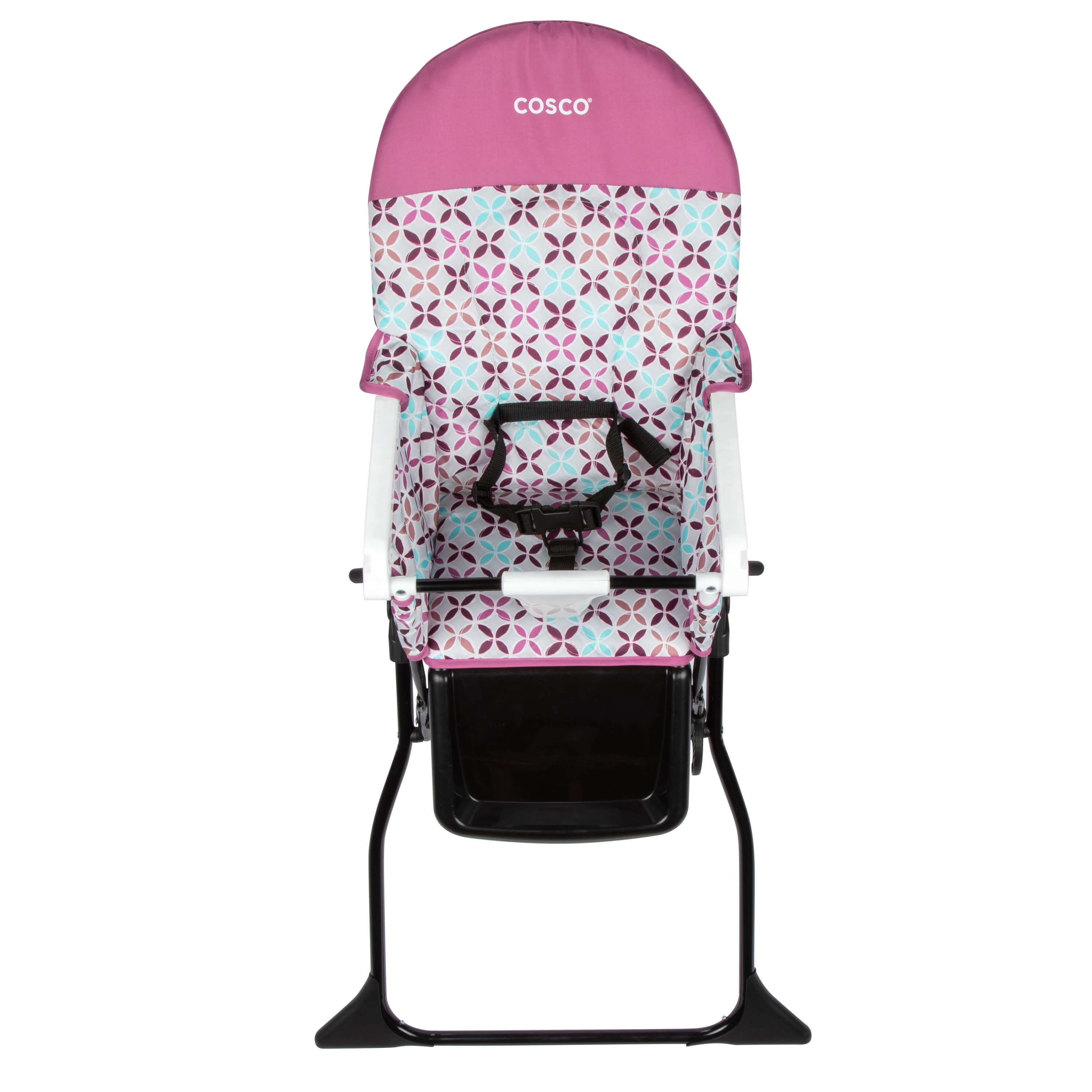 Cosco Kids Simple Fold Full Size High Chair with Adjustable Tray, Free Spirit Purple