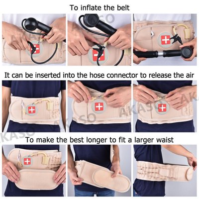 Buy Dr Ho Decompression Belt Back Brace Lumbar Support Spinal Air Traction Extender Online In Italy 642572283