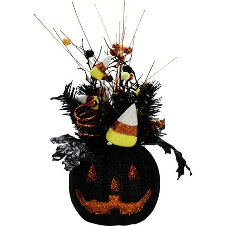 Halloween Pumpkin Stand - Halloween Black Foam Pumpkin Arrangement