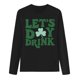 thumbnail image 2 of Uootdi St Patricks Day Long Sleeve Shirts for Women Retro Lucky Clover Tshirt Irish Shamrock Graphic Tee Tops Gift, 2 of 5